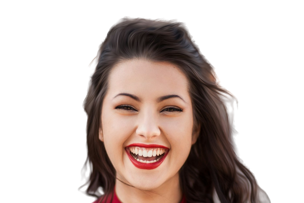 The same photo with its background removed
